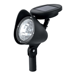 8 Pack - Solar Powered Outdoor LED Spot Light in Black