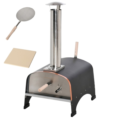 Outdoor Backyard Portable Pizza Oven with Thermometer