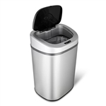 Stainless Steel 21-Gallon Kitchen Trash Can with Motion Sensor Lid