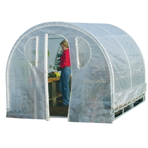 Polytunnel Cold Frame Style Greenhouse (8' x 8')