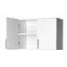 White Wall Cabinet with 2 Doors and Adjustable Shelf