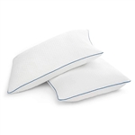 Set of 2 Queen size Memory Foam Pillow with Removable Machine Washable Cover