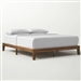 Queen Simple Modern Solid Wood Platform Bed Frame - 700 lb. Weight Capacity