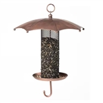 Copper Umbrella Bird Feeder with Mesh Tube Revivor - 3.5 lbs. Seed Capacity