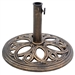 Bronze Finish Cast Iron Round Umbrella Stand Base