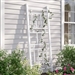 75-inch White Vinyl Outdoor Garden Trellis - Made in USA