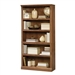 5-Shelf Bookcase in Medium Brown Oak Finish