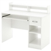 Contemporary Home Office Computer Desk in White Wood Finish