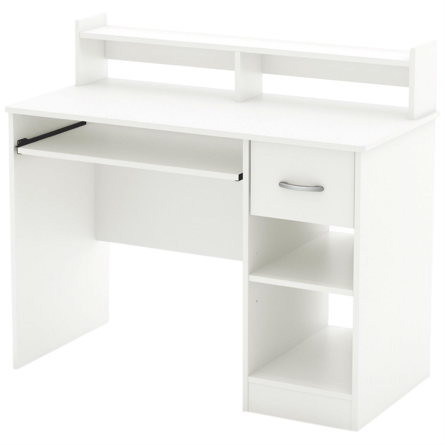 Corner desk 4 shelves white furniture bedroom desk modern