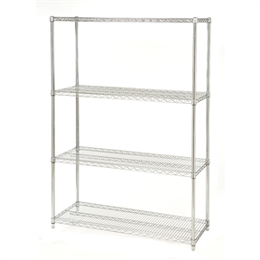 48-inch Wide 4-Shelf Metal Storage Shelving Unit - 72-inch High