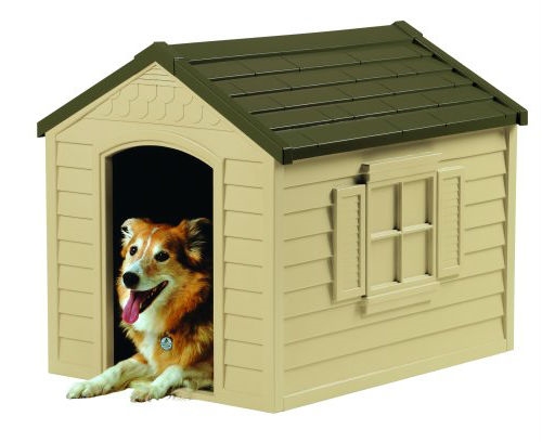 Medium Size Resin Construction Snap Together Dog House