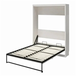 Full size Murphy Bed Space Saving Wall Bed Frame in Ivory Oak Finish