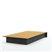 Twin size Platform Bed Frame in Black Wood Finish