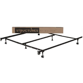 Heavy Duty 6-Leg Metal Bed Frame/  Adjust to fit Twin Full Queen King