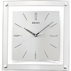 Contemporary 12.25-inch Square Quiet Analog Wall Clock