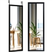 Black Full Length Bedroom Mirror with Over the Door or Wall Mounted Design