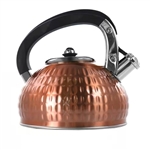 3-Liter Stainless Steel Whistling Teapot Kettle in Copper