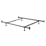 Twin/Full 10-inch High Metal Bed Frame with Headboard and Footboard Brackets