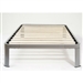Twin size Luna Metal Platform Bed Frame with Wood Slats
