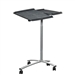 Adjustable Laptop Computer Cart Desk Stand in Steel with Graphite Top