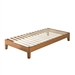 Twin size Modern Solid Wood Platform Bed Frame in Natural