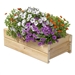 Natural Unfinished Cedar Wood Planter Box 21-inch x 11-inch - Made in USA