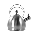 3 Quart Stainless Steel Whistling Teapot Kettle with Flip Spout and Lid