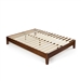 Twin size Solid Wood Platform Bed Frame in Espresso Finish