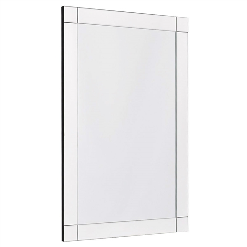 Frameless 35 x 24 inch Rectangle Bathroom Wall Mirror