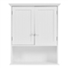 White Wall Mount Bathroom Cabinet with Storage Shelf