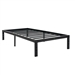 Twin XL College Dorm Heavy Duty Black Metal Platform Bed Frame