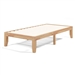 Twin Solid Wood Platform Bed Frame in Natural Finish