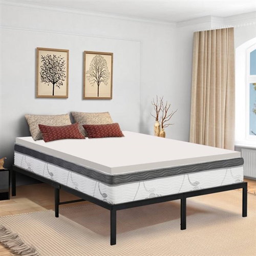 King Size 2 Inch Plush Orthopedic Support Foam Mattress Topper - Medium Firm