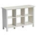 Adjustable Shelf 6-Cube Bookcase Storage Unit in White