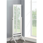 Modern Full Length Freestanding Bedroom Floor Cheval Mirror in White