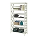 Glossy White 5-Shelf Bookcase