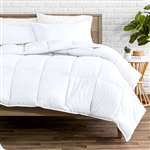 Full/Double Size All Season Super Soft Down Alternative Comforter Set White