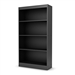 Four Shelf Eco-Friendly Bookcase in Black Finish