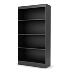 Four Shelf Eco-Friendly Bookcase in Black Finish