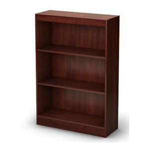 3-Shelf Bookcase in Royal Cherry - Made from CARB Compliant Particle Board