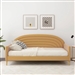 Twin size Mid-Century Modern Yellow Velvet Upholstered Daybed