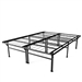 California King size 18-inch High Rise Metal Platform Bed Frame with Under Bed Storage Space