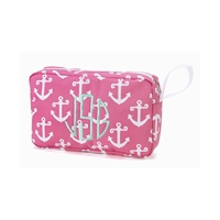 Navy Anchors Beach Bag