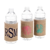 burlap coozie, monogram burlap coozie, personalized coozie