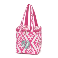 Pink Aztec Cooler Tote