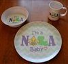 "I'm a NOLA Baby" Melamine Dinnerware Set