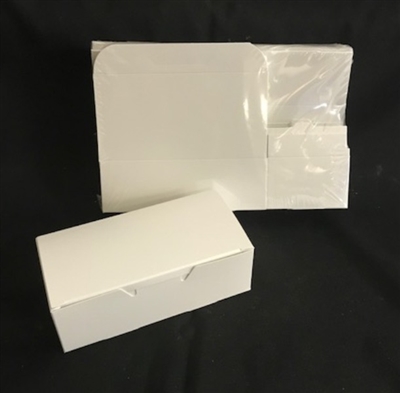 1/2 Pound White Candy Boxes