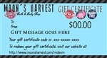 Moon's Harvest Gift Certificates