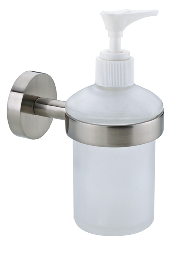 no drilling required Glass Soap Dispenser for tile, stone, glass