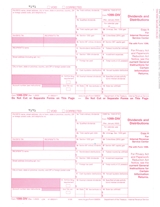 1099 DIV Laser Three Part Tax Forms